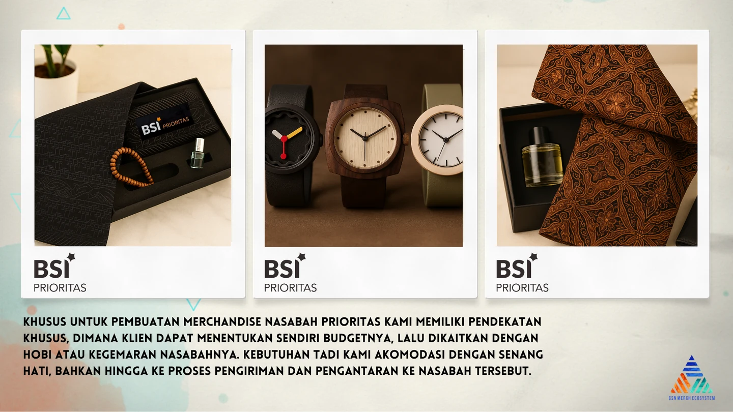 Gift set premium untuk nasabah prioritas