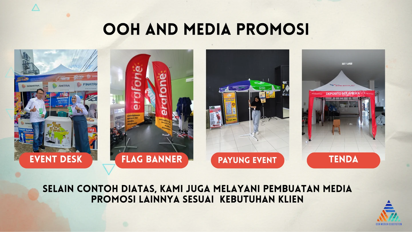 OOH dan media promosi untuk kebutuhan event